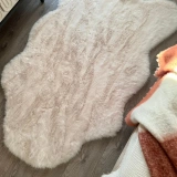 Apex Reiki Krem Peluş Post Şekilli Halı