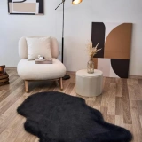 Apex Reiki Antrasit Peluş Post Şekilli Halı