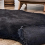 Apex Reiki Antrasit Peluş Post Şekilli Halı