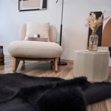 Apex Reiki Antrasit Peluş Post Şekilli Halı