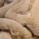 Apex Polo 8707 Vizon Peluş Düz Şekilli Halı