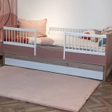 Apex Polo 8704 Pembe Peluş Düz Şekilli Halı