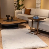 Apex Polo 8702 Gri Peluş Düz Şekilli Halı