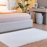 Apex Polo 8701 Krem Peluş Düz Şekilli Halı