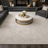 Luxess Lisbon 2002 Gri Akrilik Modern Makine Halısı