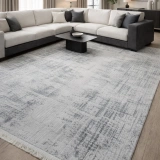 Hoom Rugs Nita 1207 Gri Modern Makina Halısı