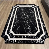 Bahariye Halı Deep 6088 X Siyah Modern Salon Halısı