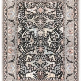 Apex Halı Ambiance 2971 Siyah Geleneksel Desenli Makine Halısı