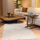 Apex Halı Diamante 7005 Gri Peluş Kaymaz Taban Dekoratif Halı