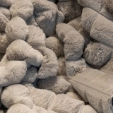 Apex Halı Diamante 7005 Gri Peluş Kaymaz Taban Dekoratif Halı