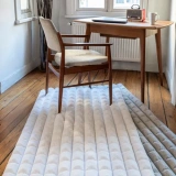 Apex Halı Diamante 7005 Gri Peluş Kaymaz Taban Dekoratif Halı