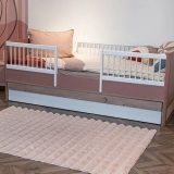 Apex Halı Diamante 7004 Pudra Peluş Kaymaz Taban Dekoratif Halı