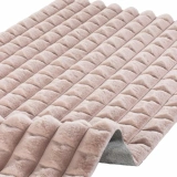 Apex Halı Diamante 7004 Pudra Peluş Kaymaz Taban Dekoratif Halı