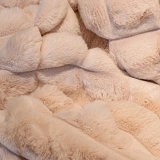 Apex Halı Diamante 7004 Pudra Peluş Kaymaz Taban Dekoratif Halı