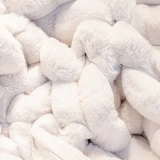 Apex Halı Diamante 7001 Beyaz Peluş Kaymaz Taban Dekoratif Halı