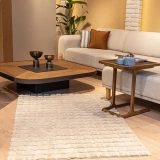 Apex Halı Diamante 7003 Bej Peluş Kaymaz Taban Dekoratif Halı