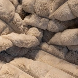 Apex Halı Diamante 7003 Bej Peluş Kaymaz Taban Dekoratif Halı