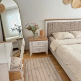 Apex Halı Linio 8053 Bej Peluş Kaymaz Taban Dekoratif Halı