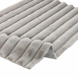 Apex Halı Linio 8055 Gri Peluş Kaymaz Taban Dekoratif Halı