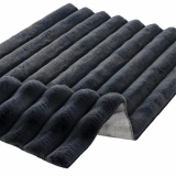 Apex Halı Linio 8056 Antrasit Peluş Kaymaz Taban Dekoratif Halı