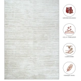 Hoom Rugs Doku 2101 Bej Modern Salon Halısı