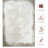 Hoom Rugs Doku 2102 Kahve Modern Salon Halısı