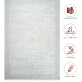 Hoom Rugs Doku 2103 Krem Modern Salon Halısı