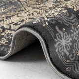 Hoom Rugs Natural 1707 Siyah Sarı Klasik Salon Halısı