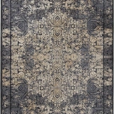 Hoom Rugs Natural 1707 Siyah Sarı Klasik Salon Halısı