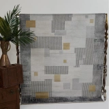 Hoom Rugs Natural 1709 Gri Sarı Klasik Salon Halısı