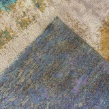 Hoom Rugs Arkaik PLZ 01 Eflatun Etnik Renkli Vintage Makine Halısı