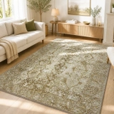 Hoom Rugs Arkaik PLZ 02 Kahve Etnik Renkli Vintage Makine Halısı