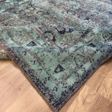 Hoom Rugs Arkaik PLZ 03 Lacivert Etnik Renkli Vintage Makine Halısı