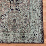 Hoom Rugs Arkaik PLZ 03 Lacivert Etnik Renkli Vintage Makine Halısı