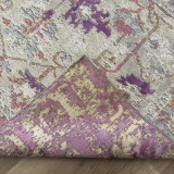 Hoom Rugs Arkaik PLZ 04 Eflatun Etnik Renkli Vintage Makine Halısı
