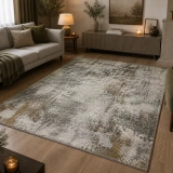 Hoom Rugs Arkaik PLZ 13 Kahve Etnik Renkli Vintage Makine Halısı
