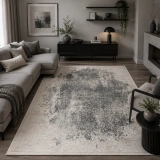 Hoom Rugs Sembol 2908 Gri Akrilik Dayanıklı Makine Halısı