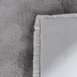 Apex Palma Gri Peluş Daire Halı