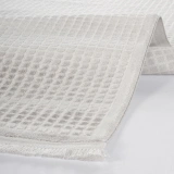 Apex Safran 8122 Gri Modern Makine Halısı