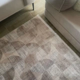 Apex Truva 6622 Bej Modern Makine Halısı