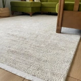 Apex Truva 6631 Krem Modern Makine Halısı