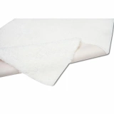 Apex Vega Beyaz Peluş Dokulu Kaydırmaz Dekoratif Halı