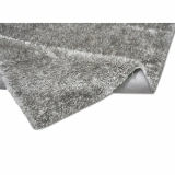 Apex Vega Gri Peluş Dokulu Kaydırmaz Dekoratif Halı