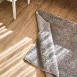 Apex Vega Gri Peluş Dokulu Kaydırmaz Dekoratif Halı