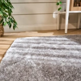 Apex Vega Gri Peluş Dokulu Kaydırmaz Dekoratif Halı