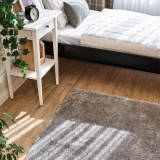 Apex Vega Gri Peluş Dokulu Kaydırmaz Dekoratif Halı