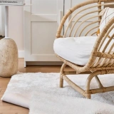 Apex Vega Krem Peluş Dokulu Kaydırmaz Dekoratif Halı