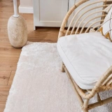 Apex Vega Krem Peluş Dokulu Kaydırmaz Dekoratif Halı
