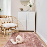 Apex Halı Vega Pudra Peluş Dokulu Kaydırmaz Dekoratif Halı