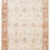 Eko Halı Efes 02 Cream Klasik Desenli Yumuşak Tuşeli Polyester Makine Halısı